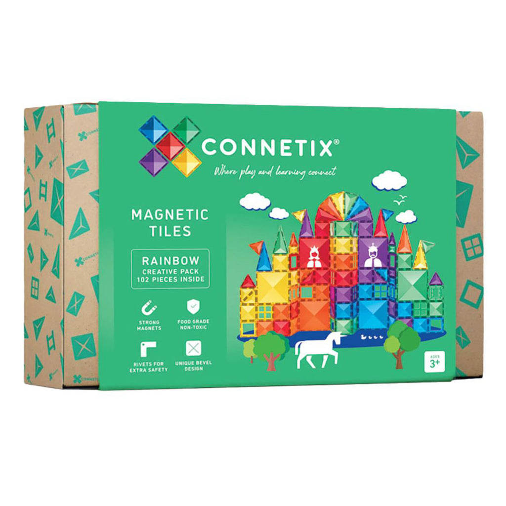 Connetix- Rainbow Creative Pack 102 pezzi-Tessere Magnetiche