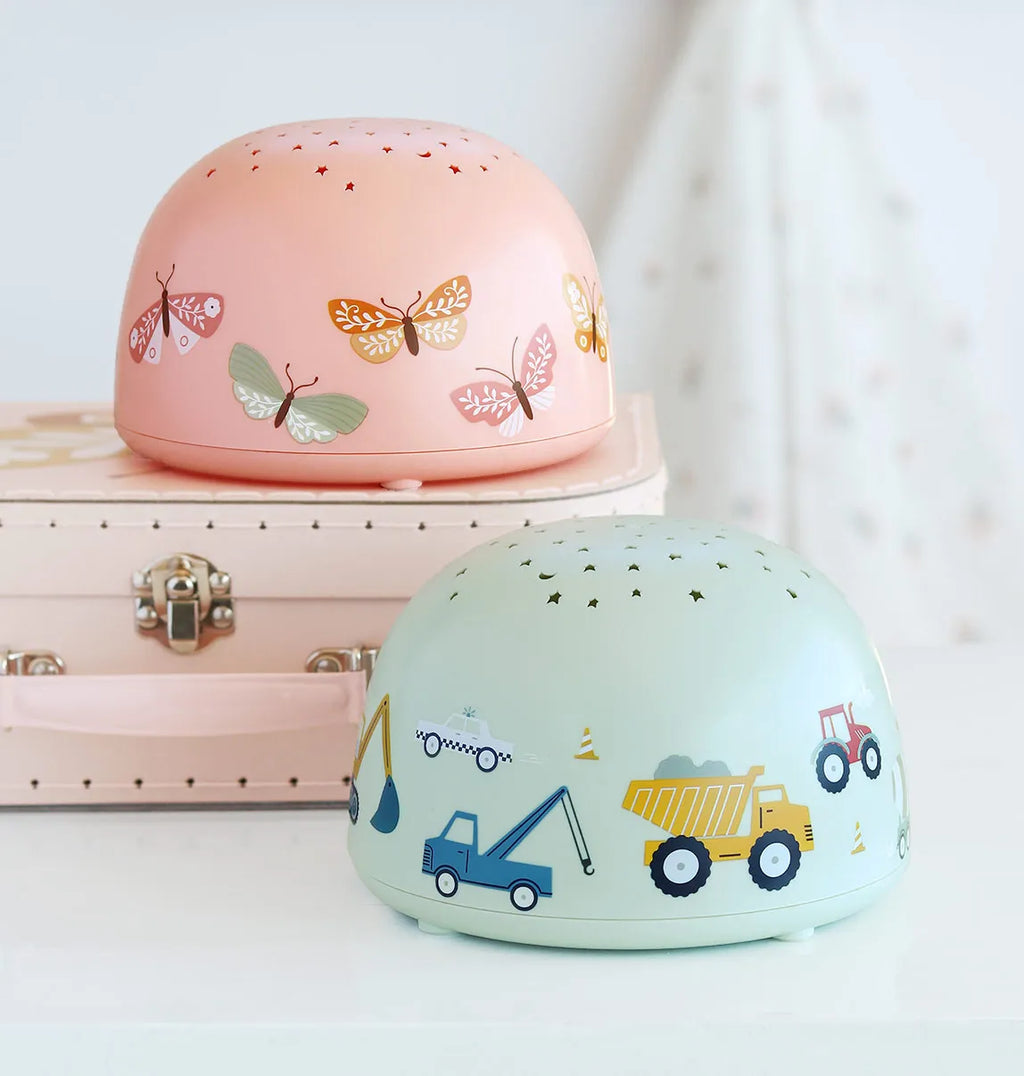 A Little Lovely Company - Lampada Con Proiettore - Farfalle