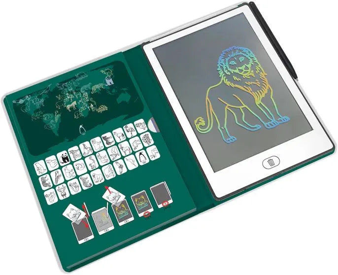 KidyWolf - Mini lavagna Da Disegno -Animali Da Tutto Il Mondo