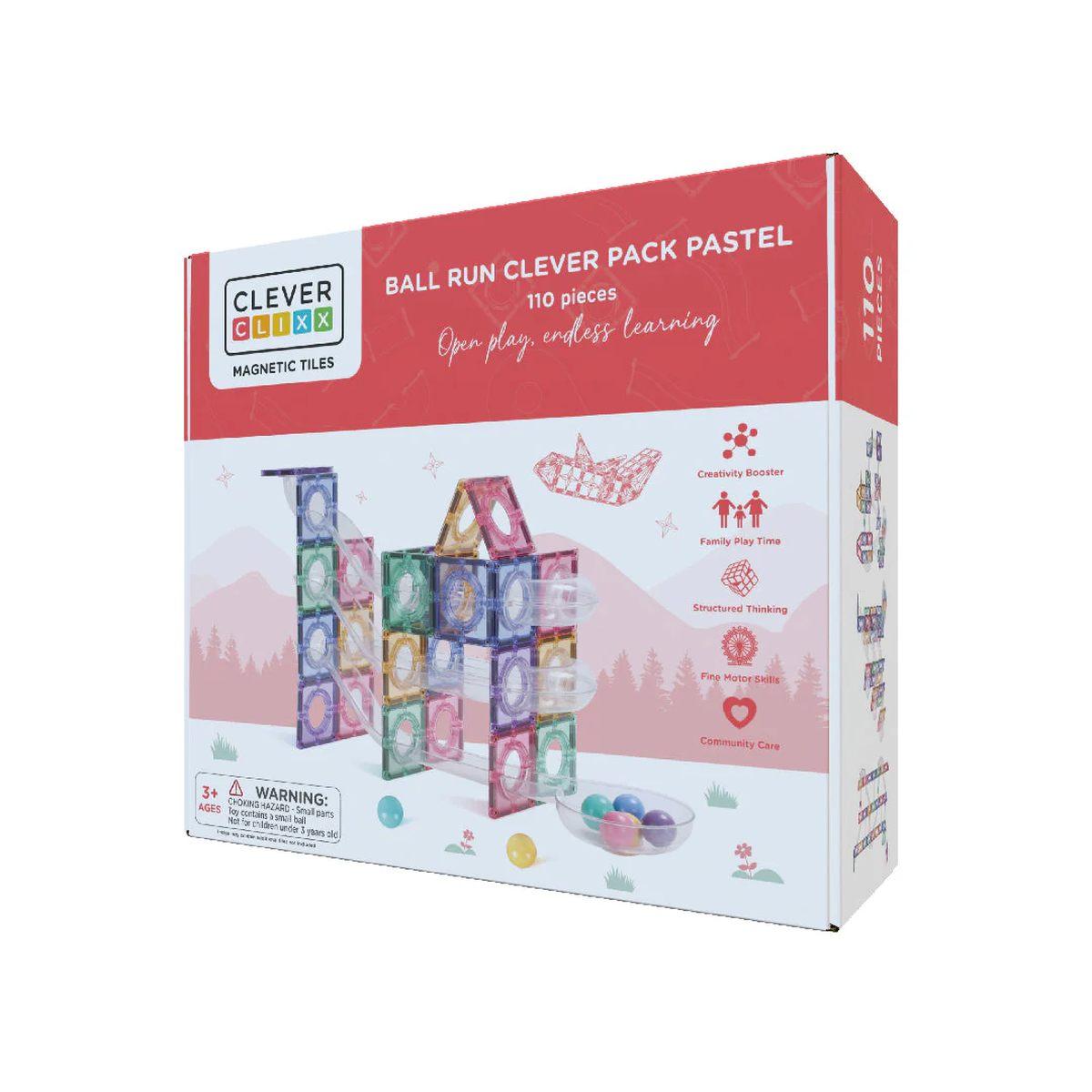 Clever Clixx - 110 Pezzi – Costruzioni Magnetiche Pastello