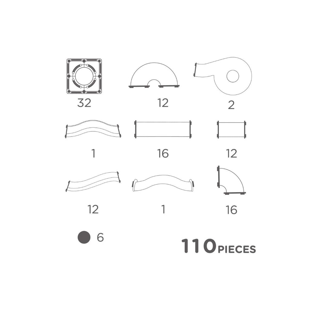 Clever Clixx - 110 Pezzi – Costruzioni Magnetiche Pastello