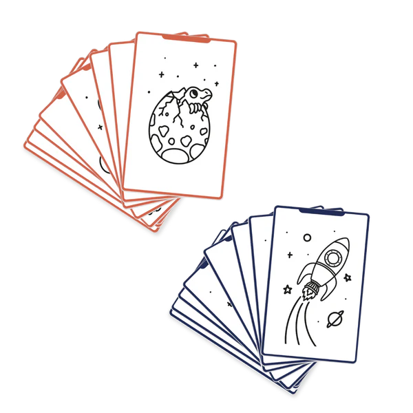 KidyWolf - Ricarica KIDYDRAW-MINI Carte- Spazio \ Dinosauri