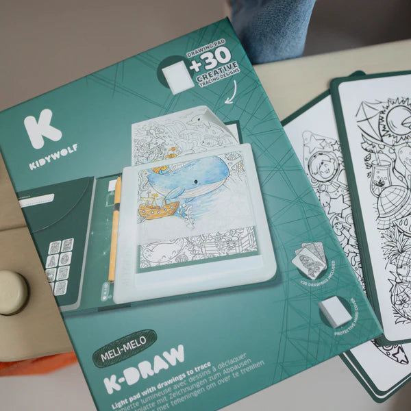 KidyWolf - KIDYDRAW-PAD tavoletta da disegno illuminata - Meli-Melo