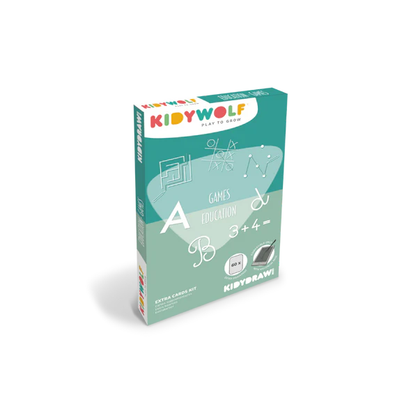 KidyWolf - Ricarica KIDYDRAW-MINI Carte- Giochi, Numeri, Lettere