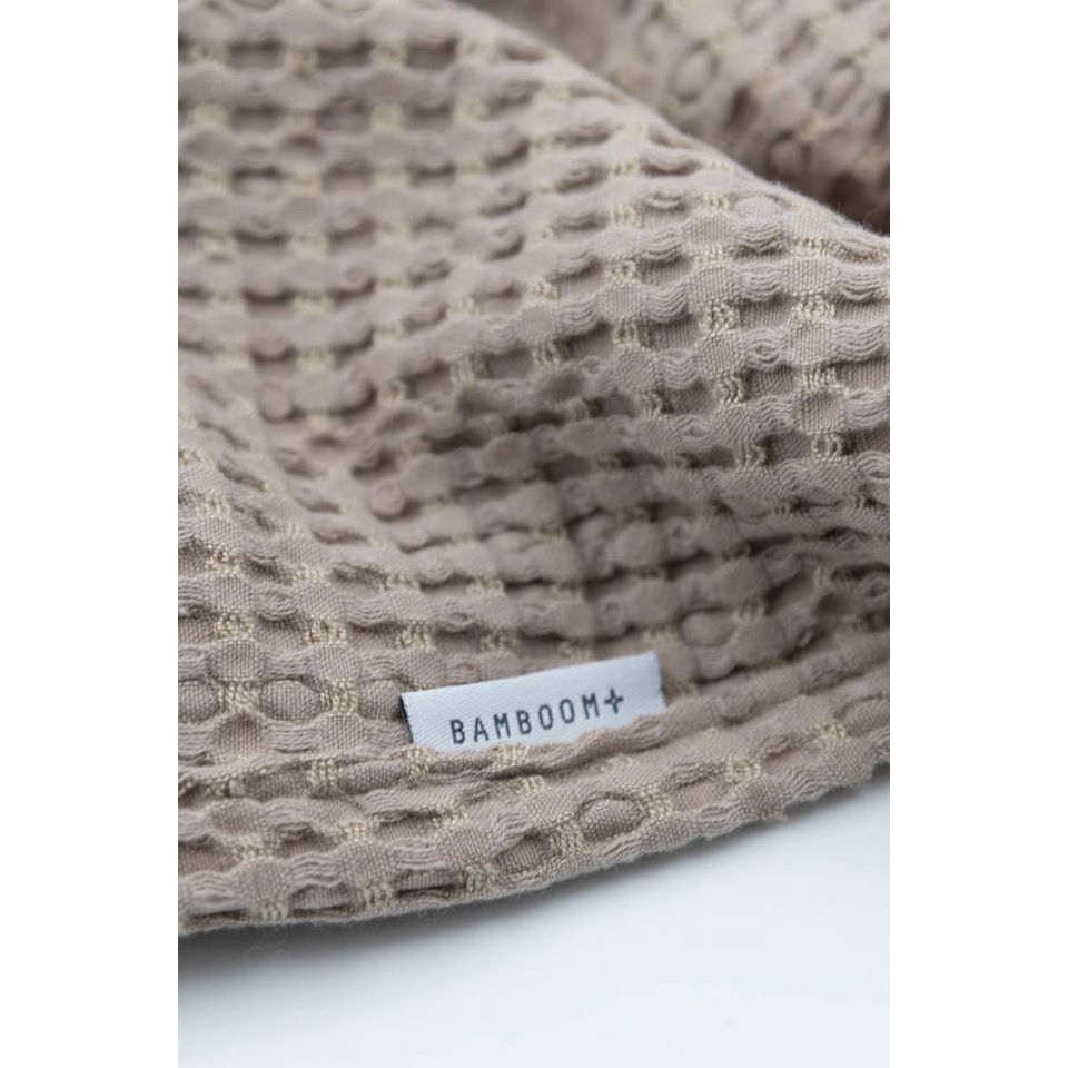 Bamboom - Coperta clinica neonato 75x100 -Goffrato - Sabbia Scuro