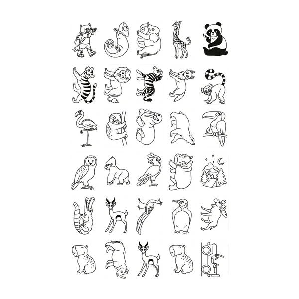 KidyWolf - Ricarica KIDYDRAW-MINI Carte- Animali \ \Mondo Fatato