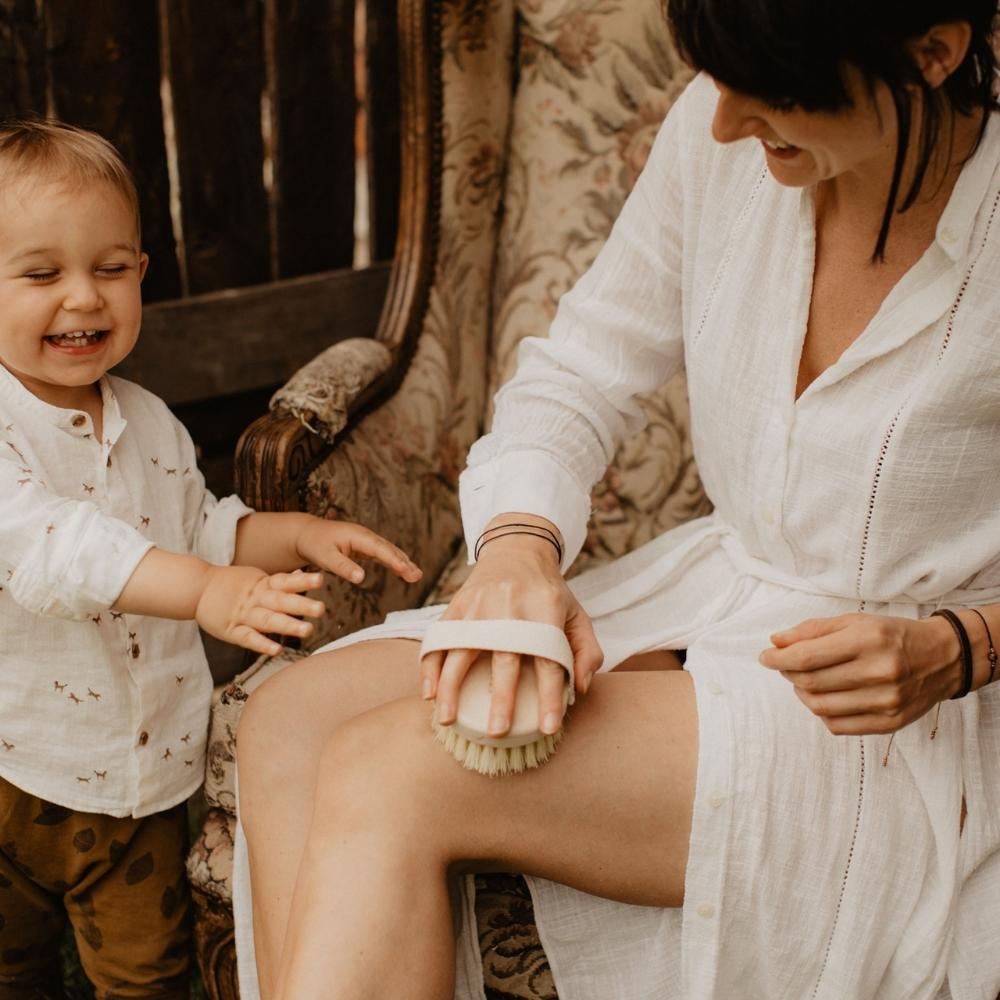 MEMI-Spazzola Tampico Per Il Massaggio A Secco Del Corpo