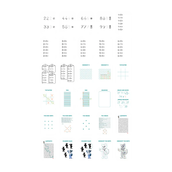 KidyWolf - Ricarica KIDYDRAW-MINI Carte- Giochi, Numeri, Lettere