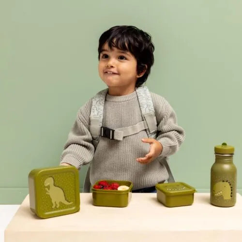 Trixie - Scatola porta snack impilabile – 3 pezzi – Mr. Dino