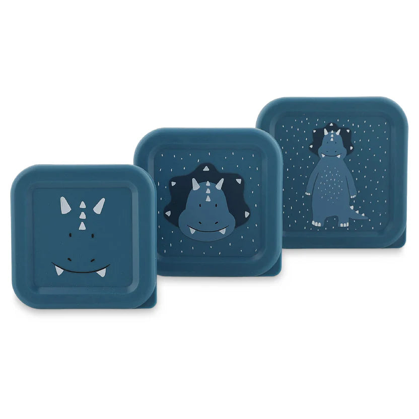 Trixie - Scatola porta snack impilabile – 3 pezzi – Triceratopo