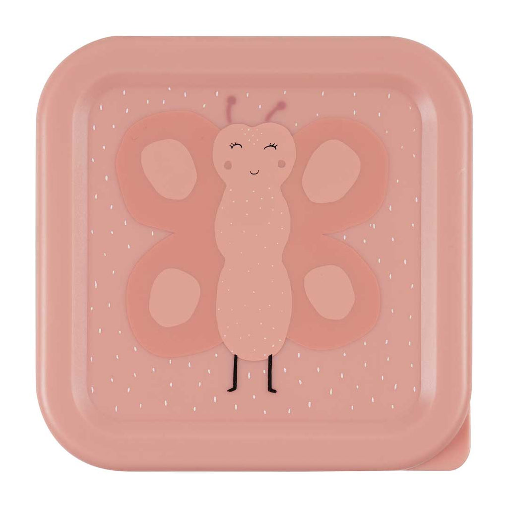 Trixie - Scatola porta snack impilabile – 3 pezzi – Signora Farfalla