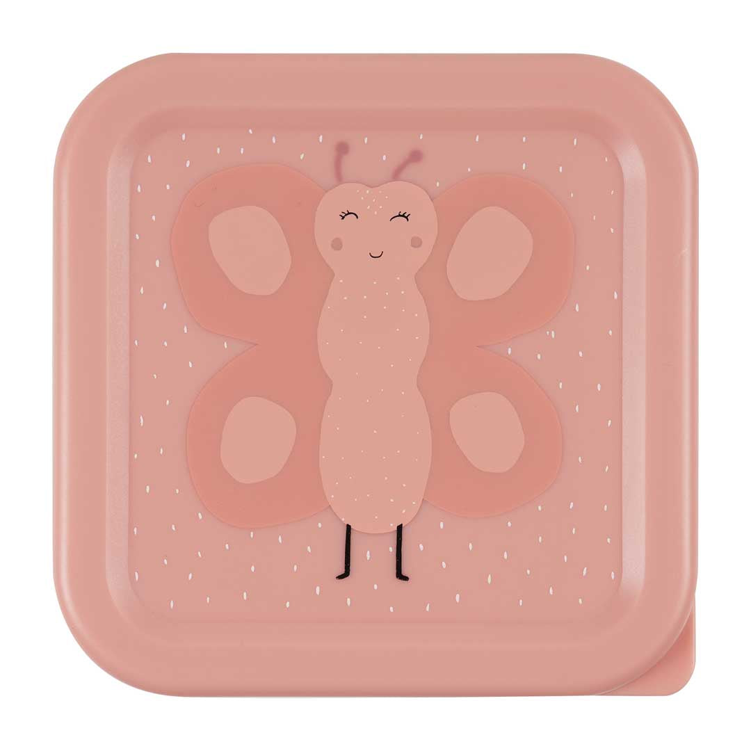 Trixie - Scatola porta snack impilabile – 3 pezzi – Signora Farfalla