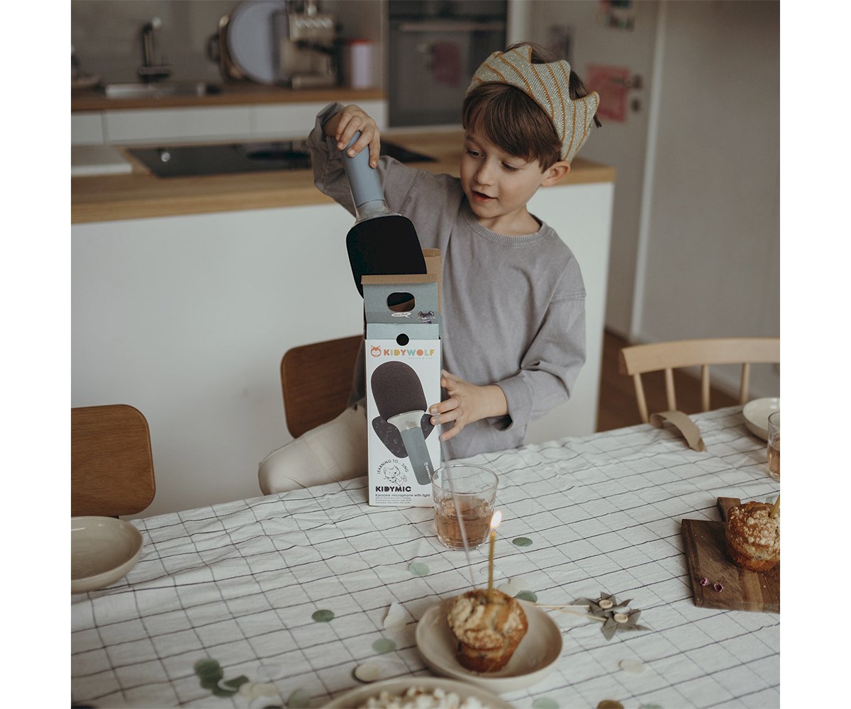 KidyWolf - Microfono Giocattolo Per Karaoke KIDYMIC - Blu