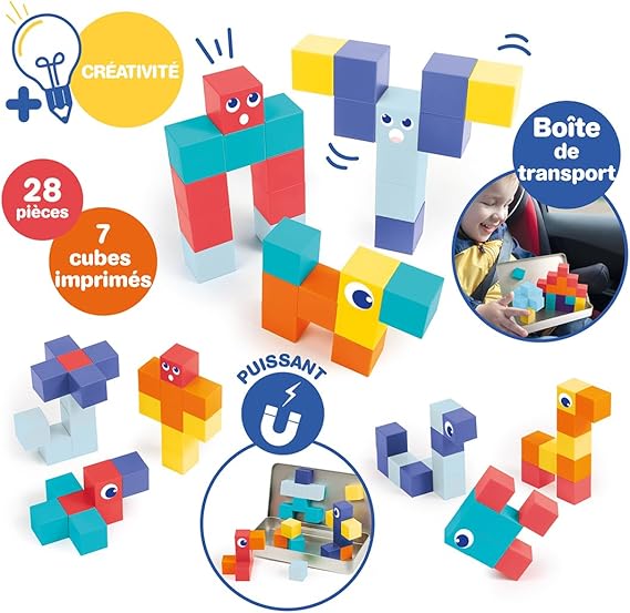Ludì - 28 Pezzi - Cubi Magnetici