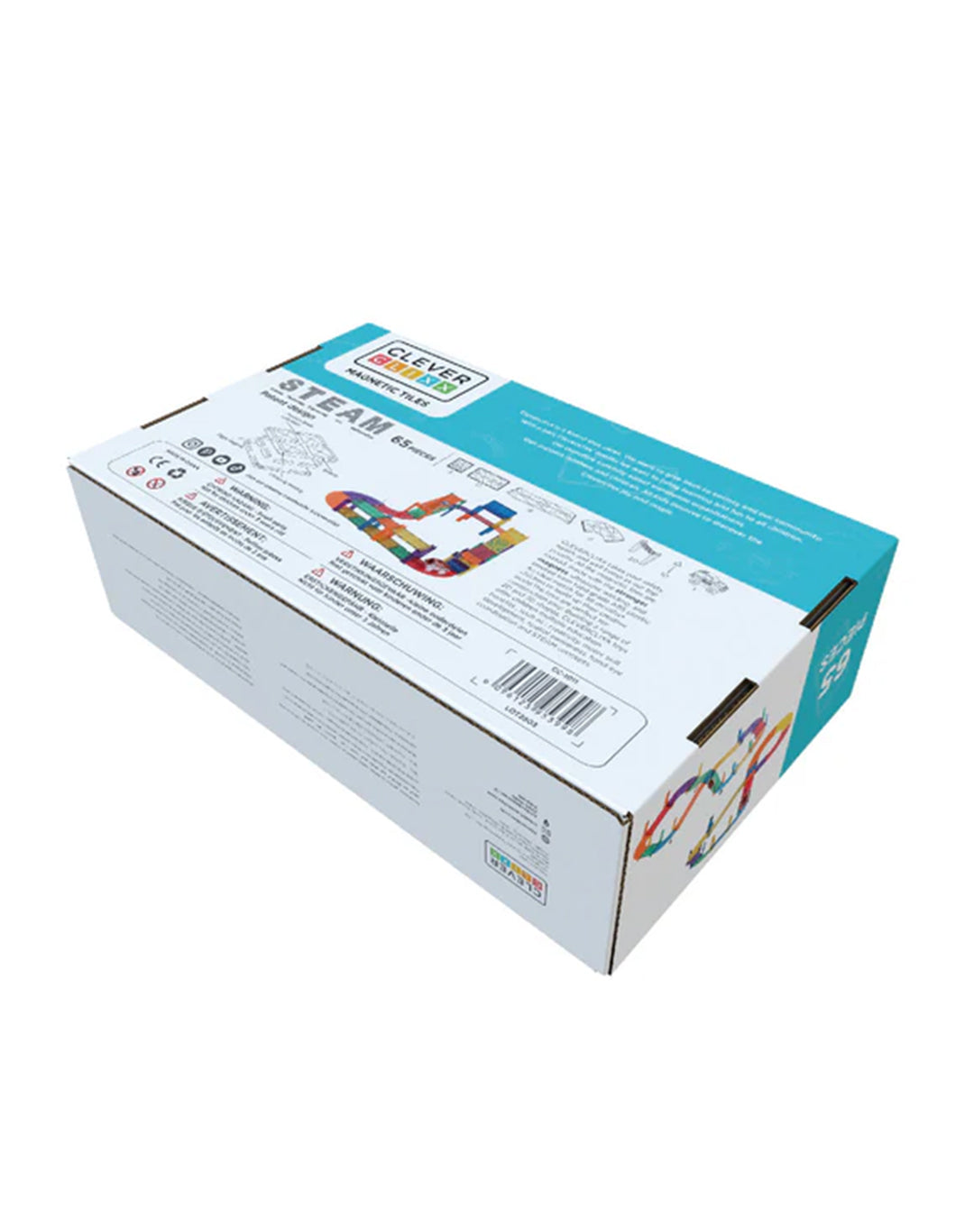 Clever Clixx - 65 Pezzi – Costruzioni Magnetiche Pista + Macchina