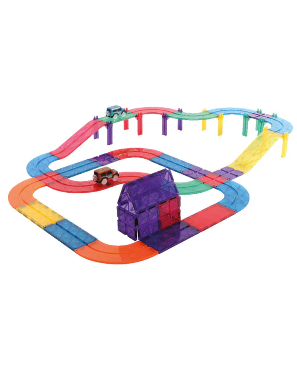 Clever Clixx - 65 Pezzi – Costruzioni Magnetiche Pista + Macchina