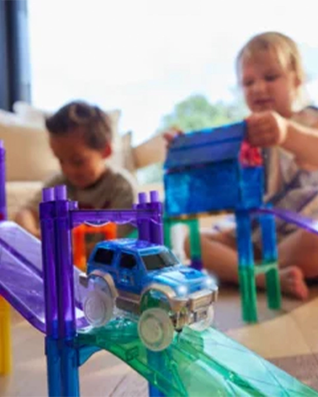 Clever Clixx - 65 Pezzi – Costruzioni Magnetiche Pista + Macchina