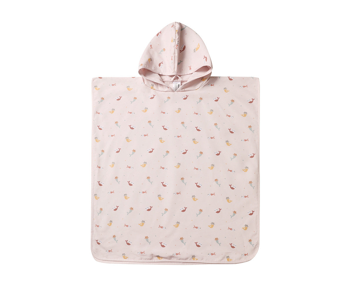 Monneka-Poncho Spiaggia Mermaid Cats