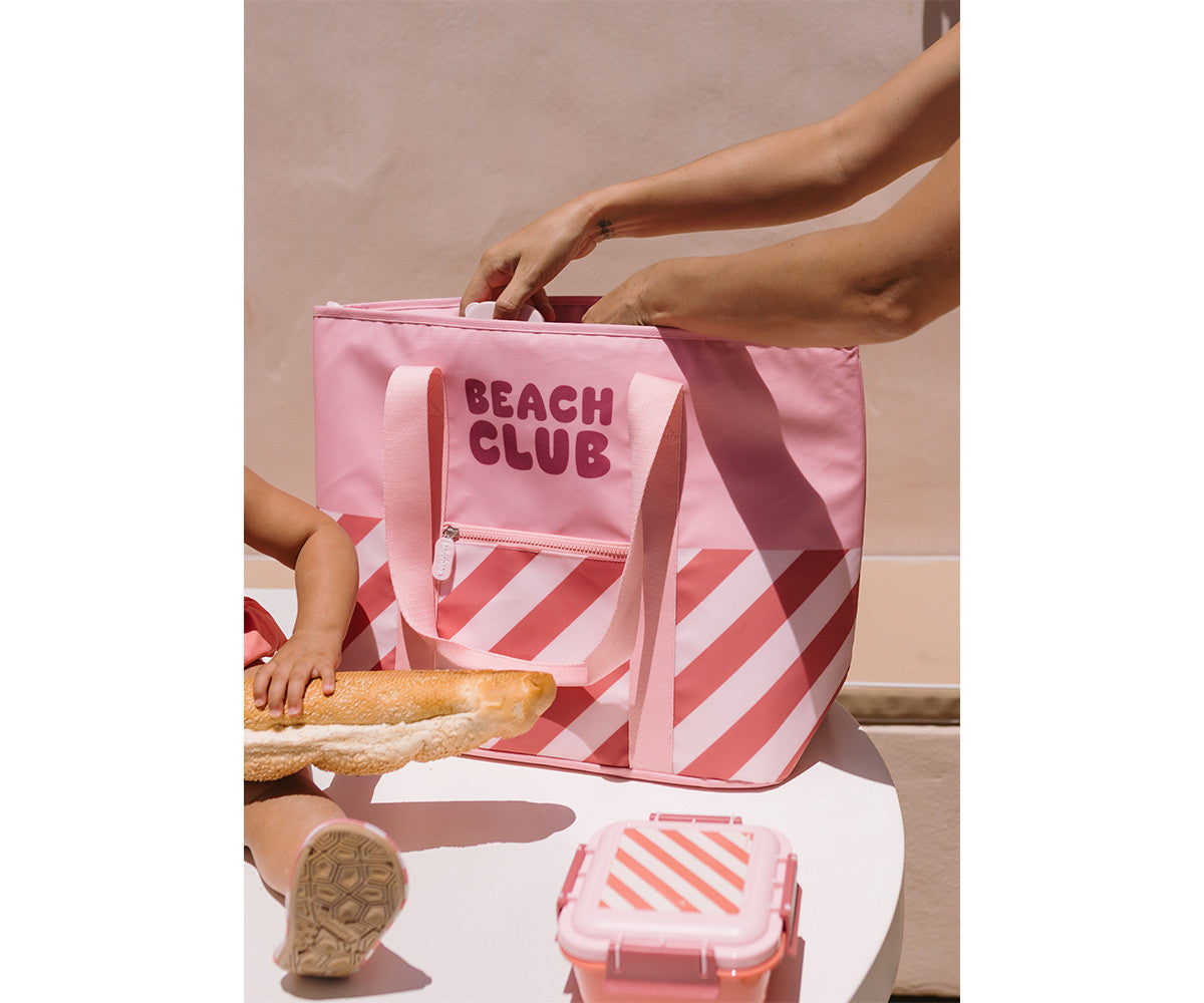 Monneka -Borsa Termica Stripes Bloom & Blush