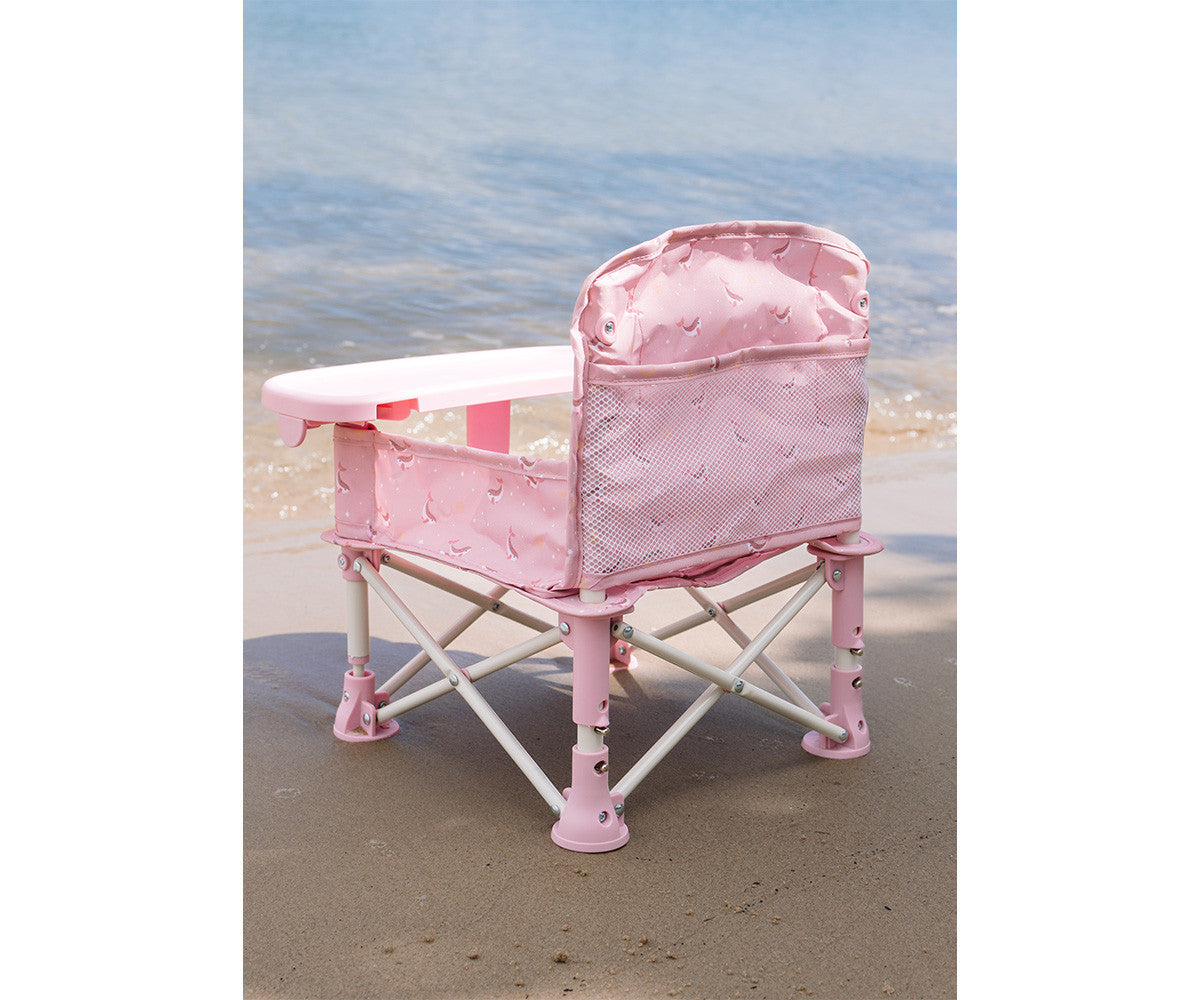 Monneka- Sedia Pieghevole per Bambini  Pink Whale