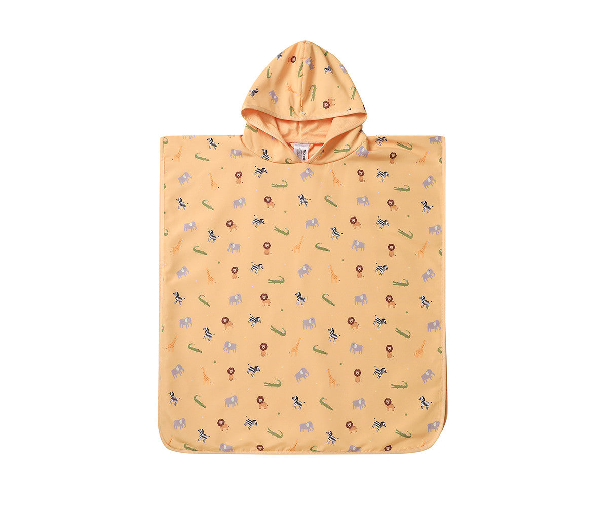 Monneka-Poncho Spiaggia Wild Animals