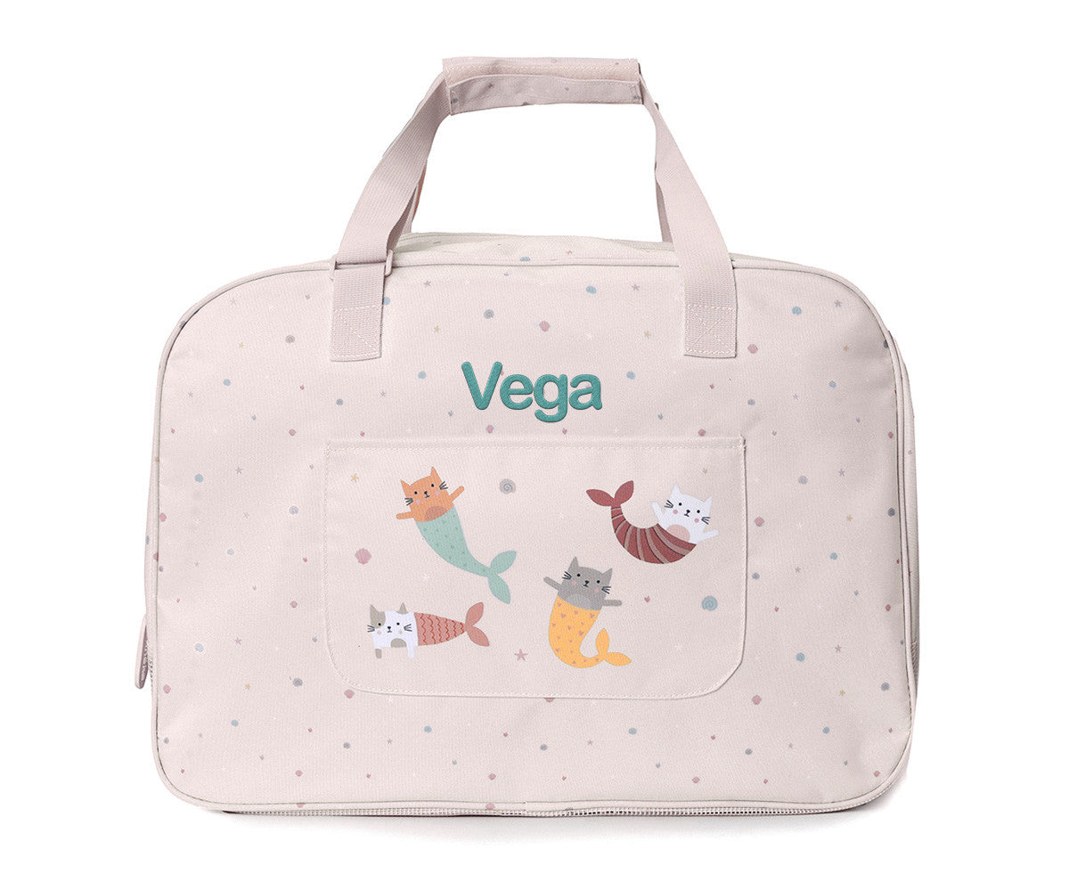 Monneka - Borsa Spiaggia Anti Sabbia Mermaid Cats