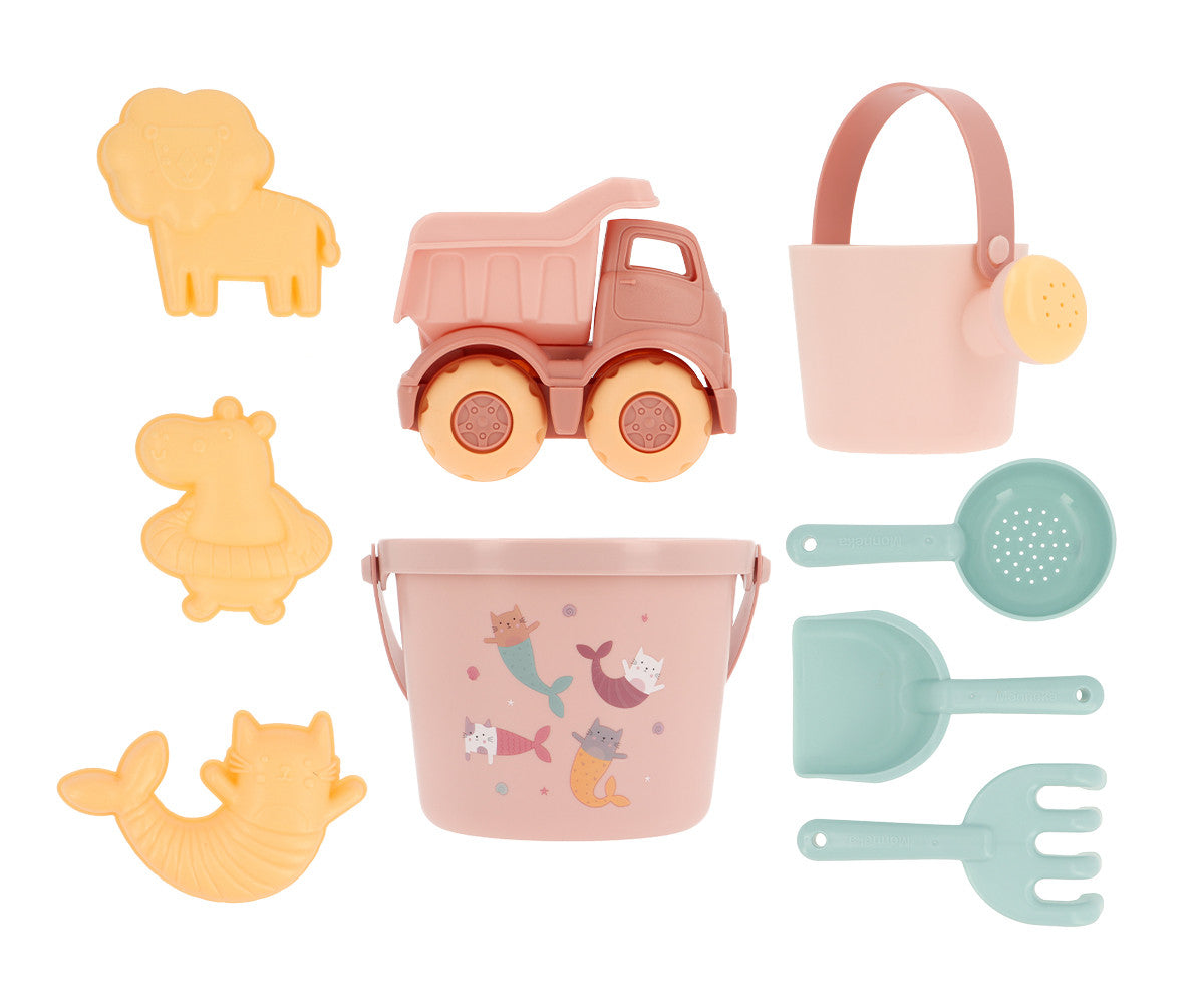 Monneka- Set Spiaggia  Mermaid Cats + Camioncino