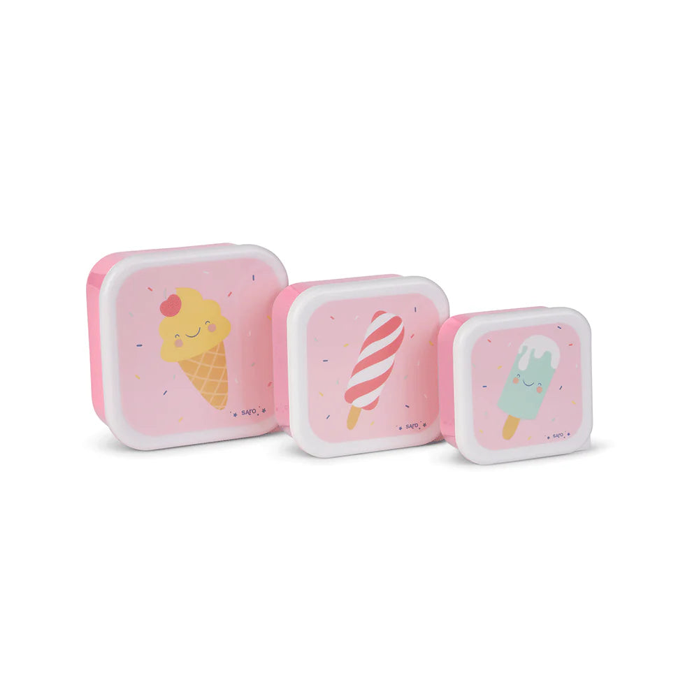 Saro - Scatola porta snack impilabile – 3 pezzi –
