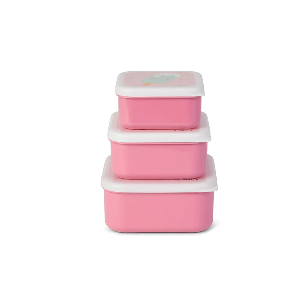 Saro - Scatola porta snack impilabile – 3 pezzi –