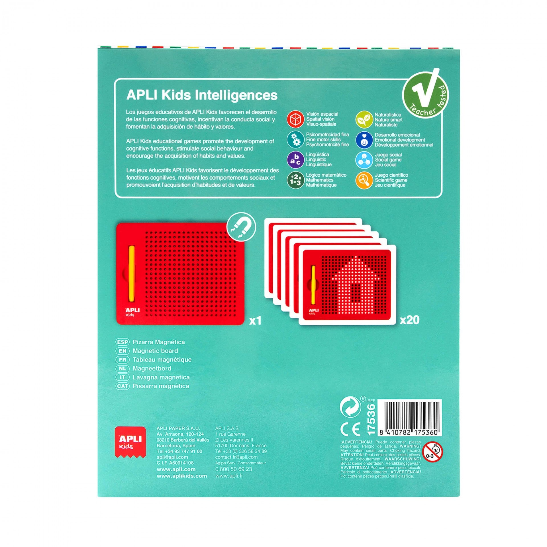 Apli Kids- LAVAGNA MAGNETICA  CON PENNA