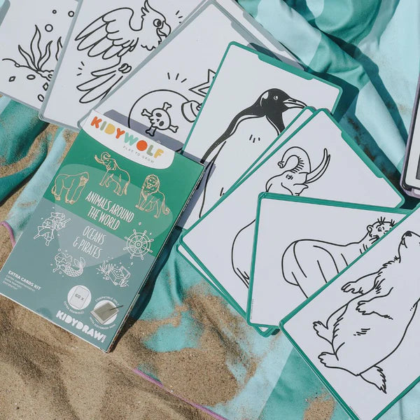 KidyWolf - Ricarica KIDYDRAW-MINI Carte- Animali \ Pirati
