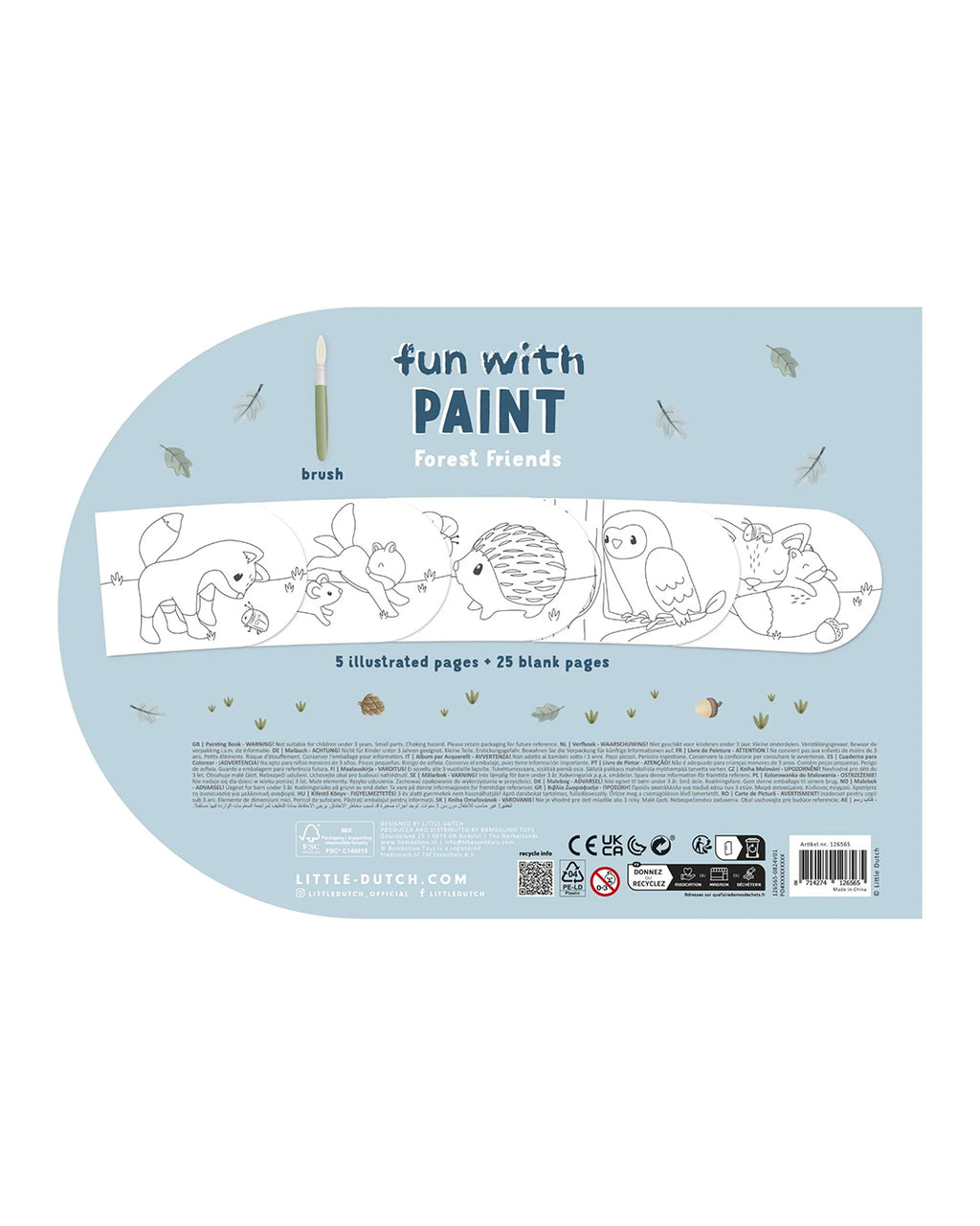 Little Dutch -Album da colorare Amici della foresta