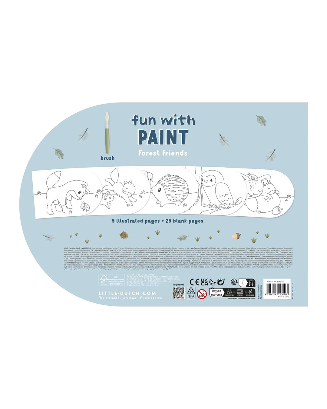 Little Dutch -Album da colorare Amici della foresta