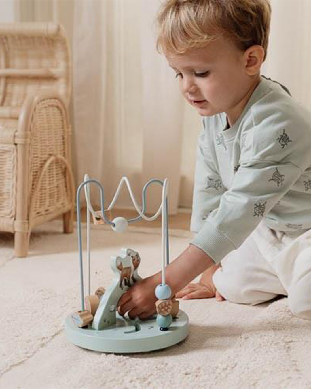 Little Dutch - Attività a spirale - Blu - Amici della foresta