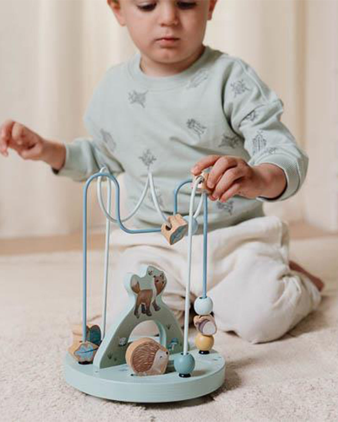 Little Dutch - Attività a spirale - Blu - Amici della foresta