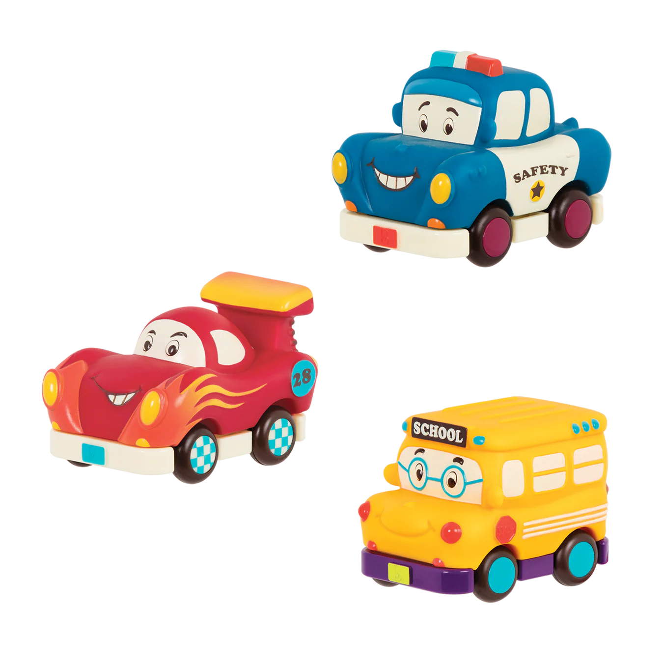 B.Toys-Set Macchinine A Retrocarica - Mini Wheeee