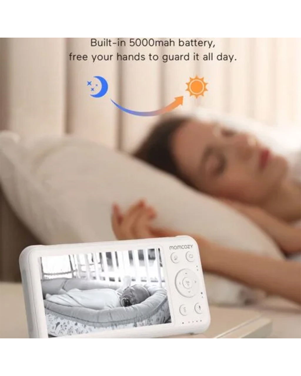 Momcozy - Baby monitor video Momcozy - 5 pollici