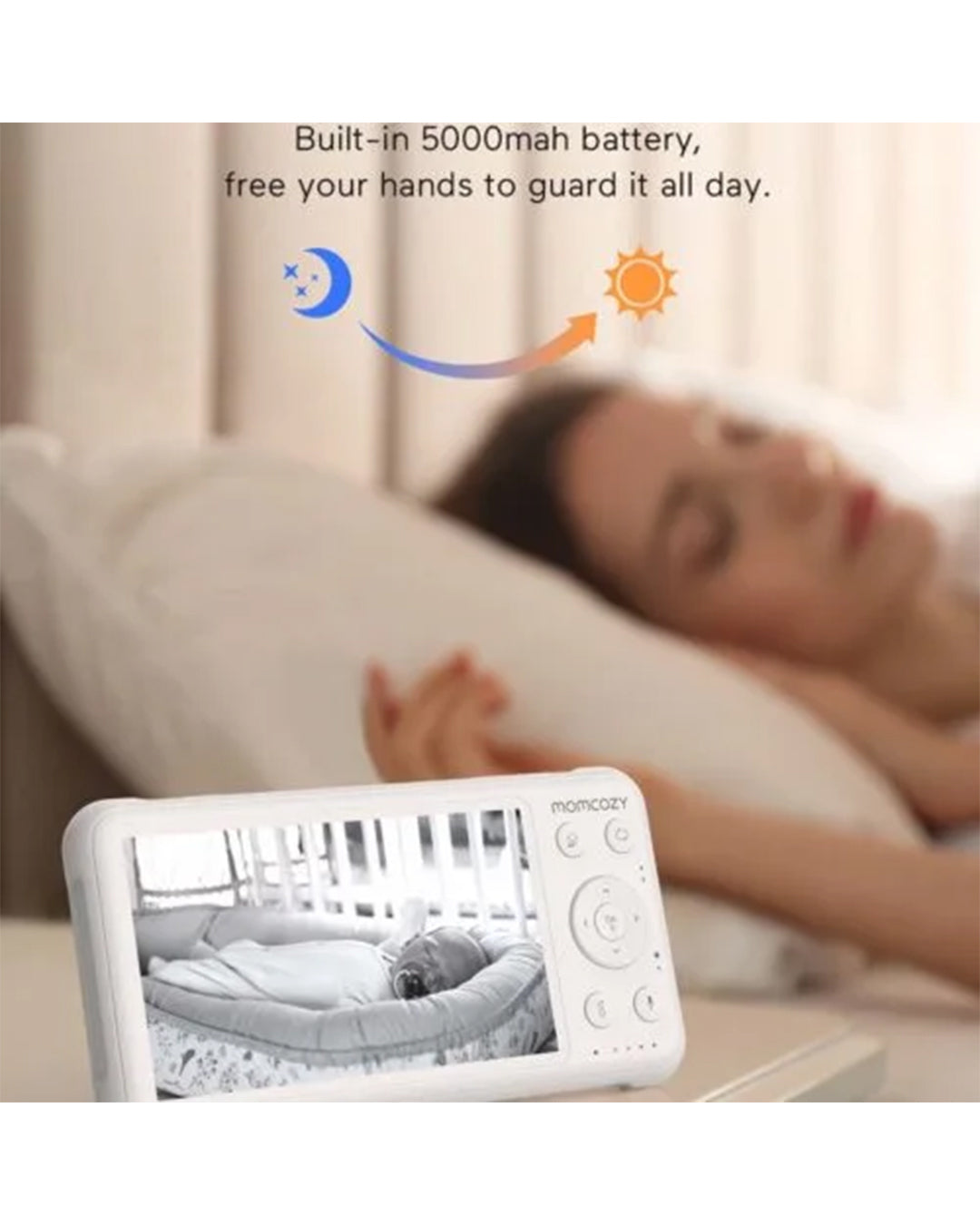 Momcozy - Baby monitor video Momcozy - 5 pollici