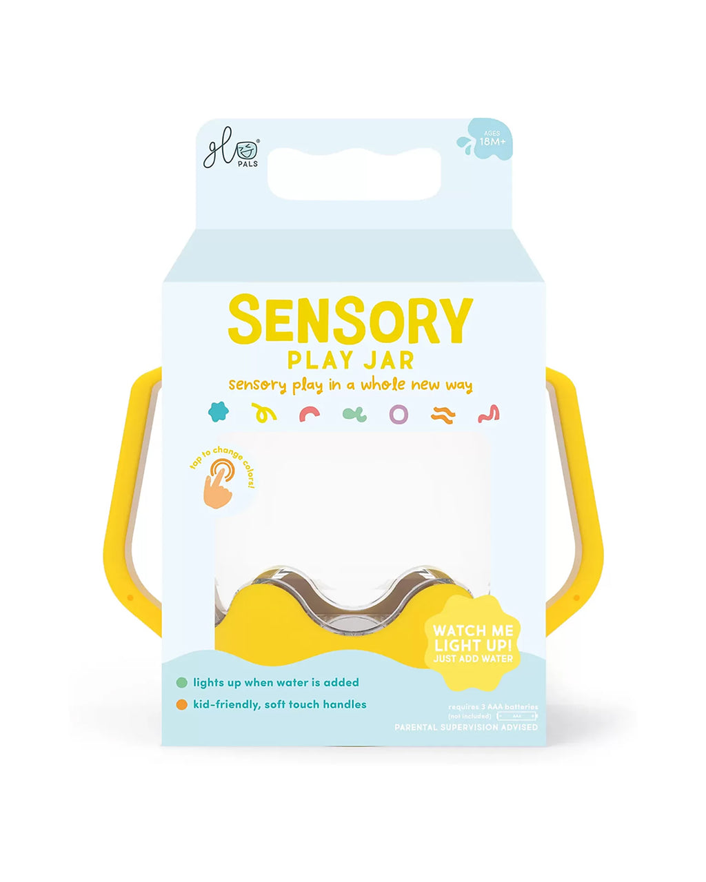 Glo Pals - Barattolo per Gioco Sensoriale - Giallo