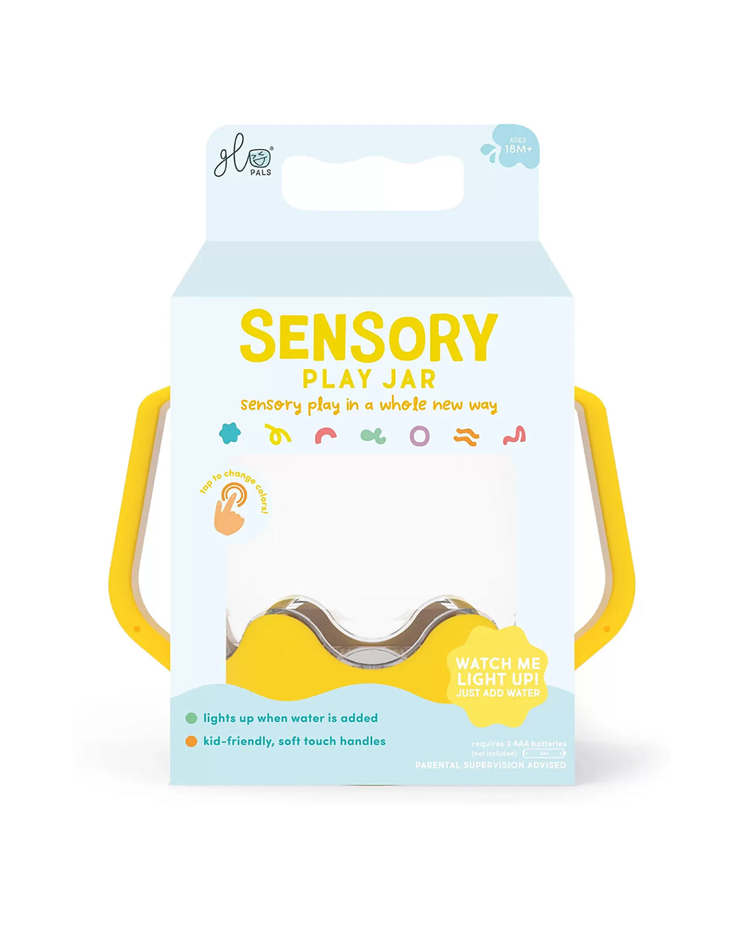 Glo Pals - Barattolo per Gioco Sensoriale - Giallo