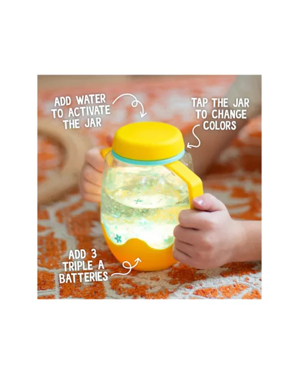 Glo Pals - Barattolo per Gioco Sensoriale - Giallo