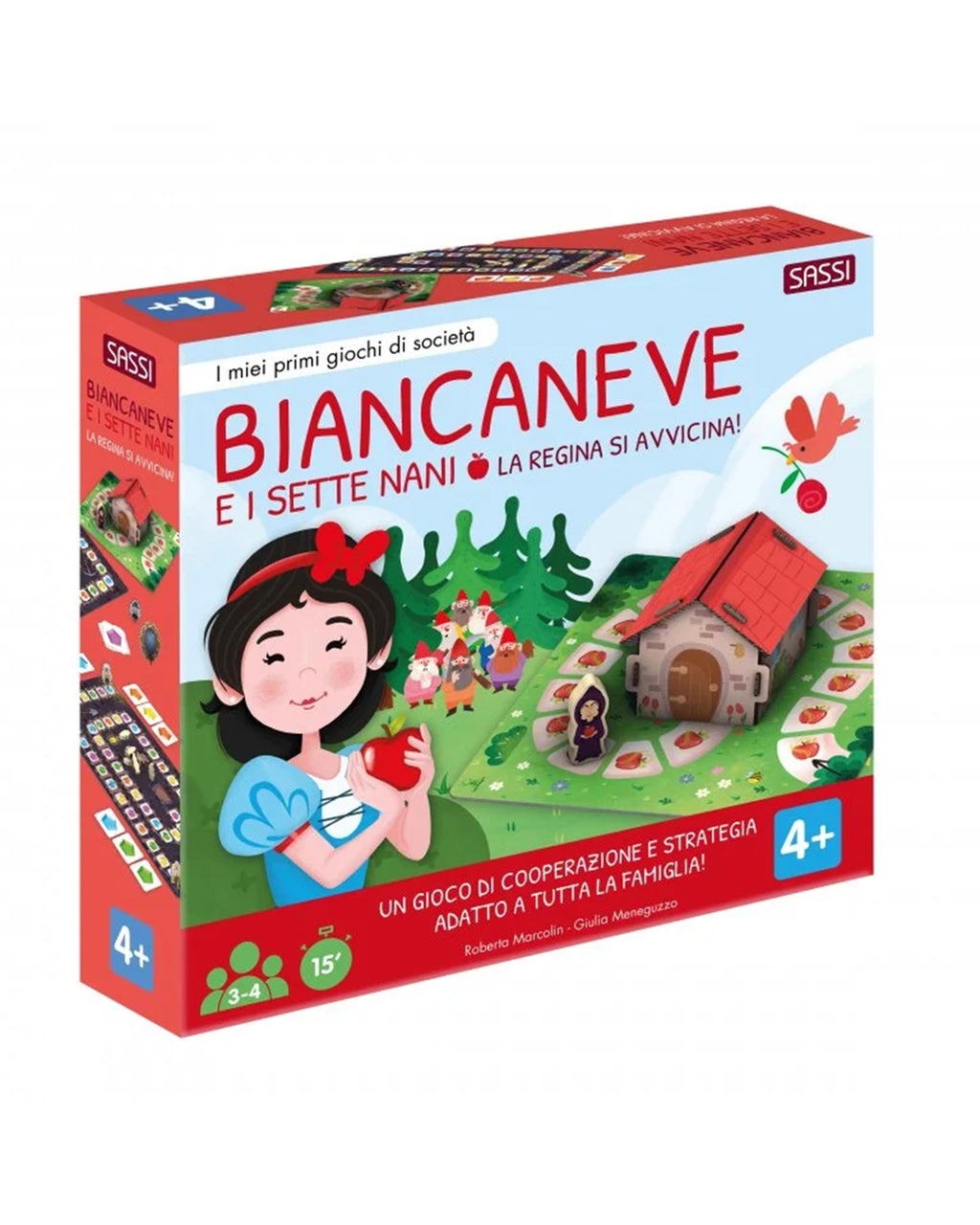 Sassi Editore - Biancaneve e i sette nani - Gioco di società e libro