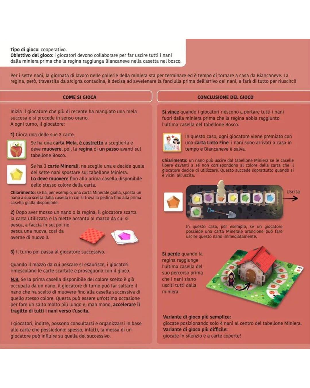 Sassi Editore - Biancaneve e i sette nani - Gioco di società e libro