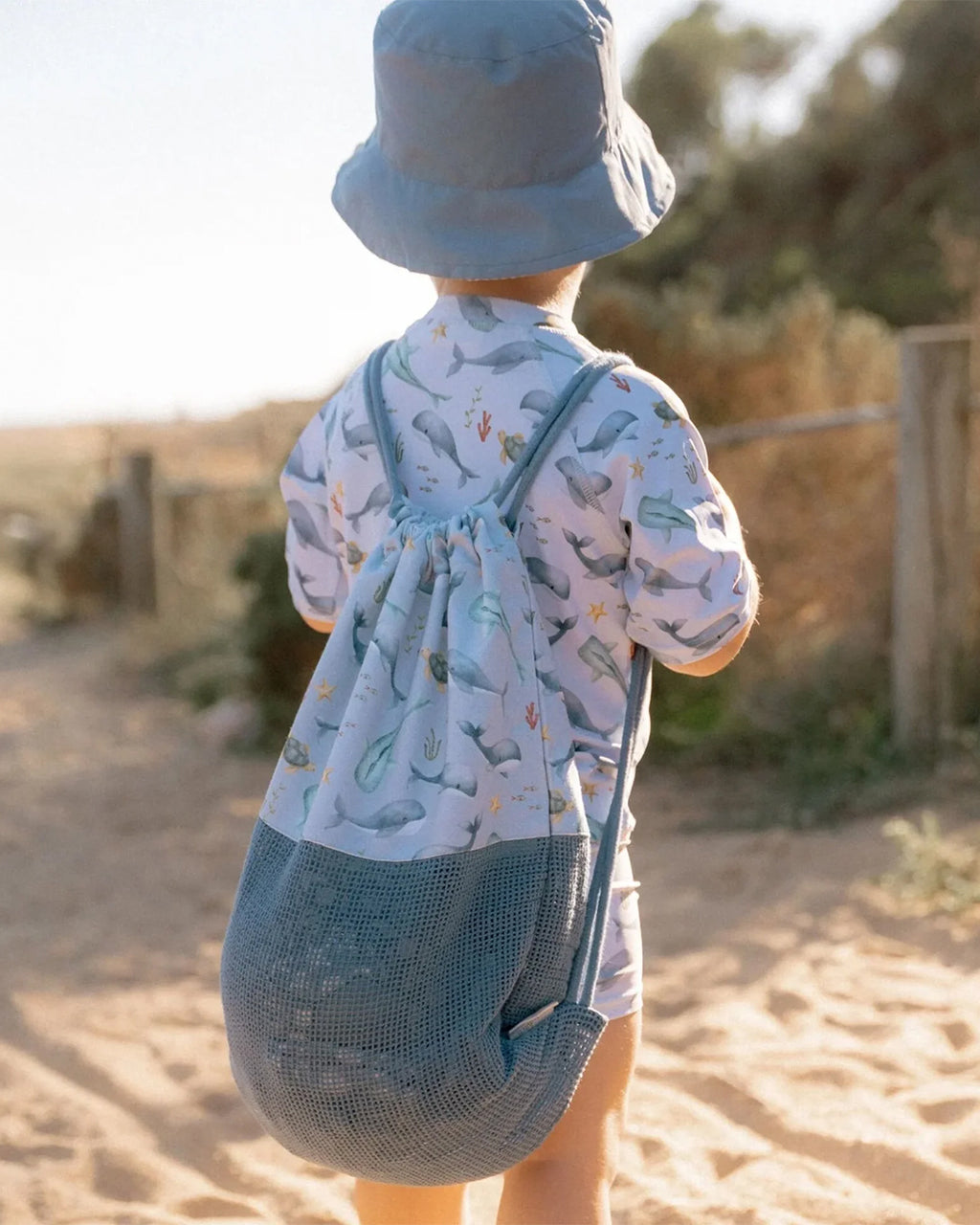 Little Dutch - Borsa da spiaggia – Sea Life- Blu