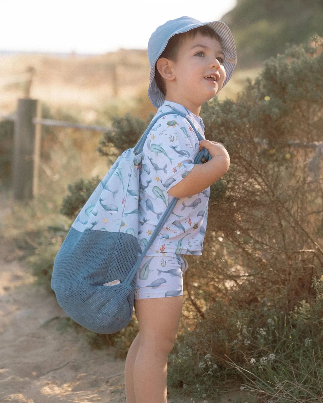 Little Dutch - Borsa da spiaggia – Sea Life- Blu