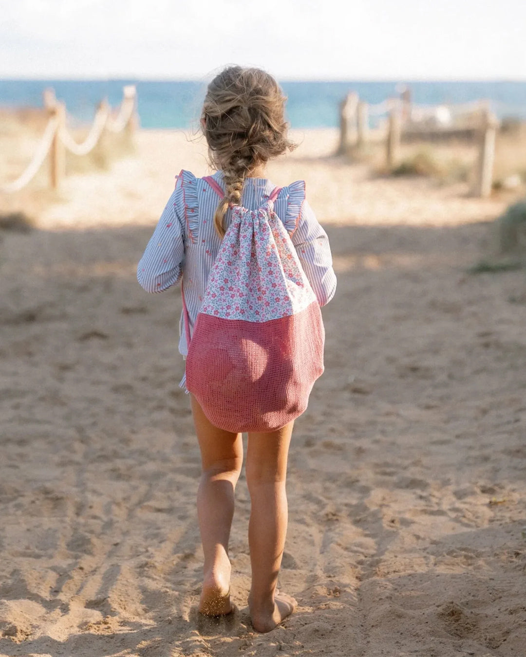 Little Dutch - Borsa da spiaggia – Sea Life - Rosa