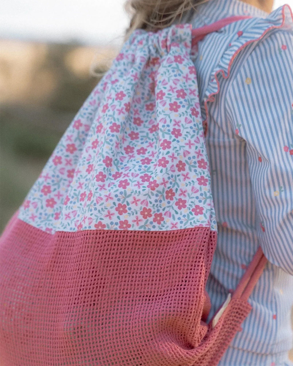 Little Dutch - Borsa da spiaggia – Sea Life - Rosa