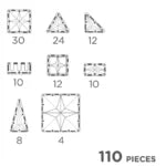 Clever Clixx - 110 Pezzi - Costruzioni Magnetiche
