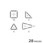 Clever Clixx - 28 Pezzi - Mini Costruzioni Magnetiche Verdi