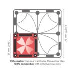 Clever Clixx - 28 Pezzi - Mini Costruzioni Magnetiche Verdi